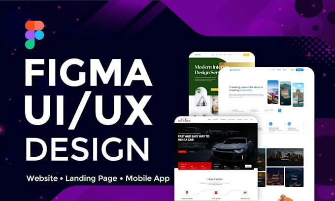 Gig Preview - Do figma design, figma landing page, website ui ux, website mockup, ui ux design