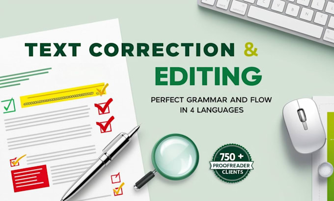 Gig Preview - Professional text correction and editing services