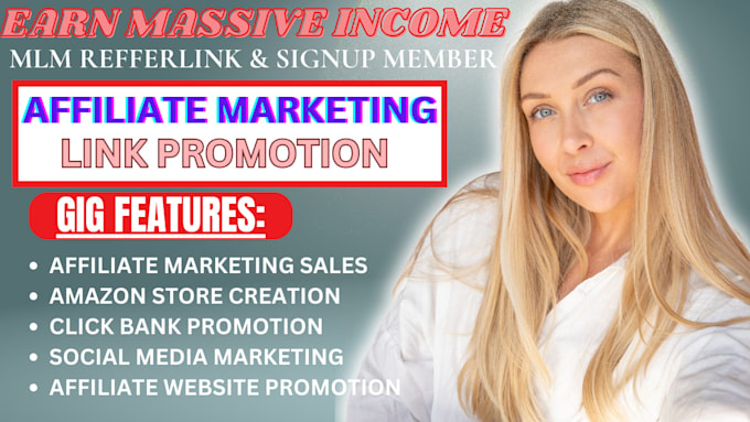 Gig Preview - Setup affiliatemarketing sales, clickbank amazon website sales funnel promotion