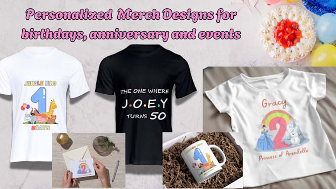 Gig Preview - Create personalized tshirt designs for weddings, birthdays, and events