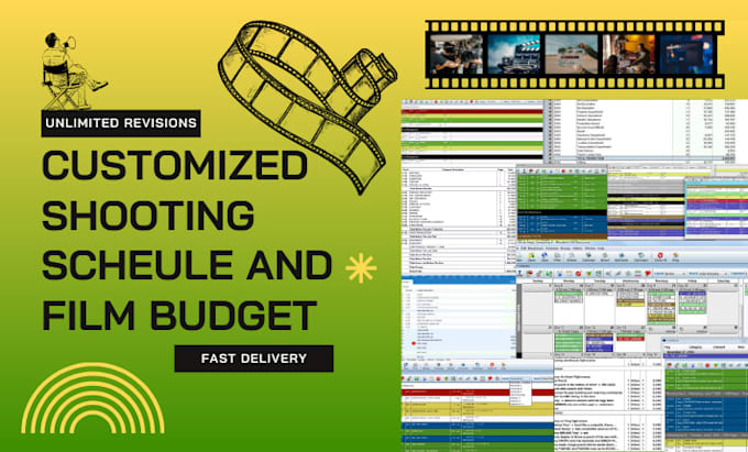 Gig Preview - Do movie script breakdown, screenplay shooting schedule and film budget