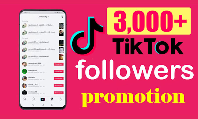 Gig Preview - Be your organic tiktok followers promotion