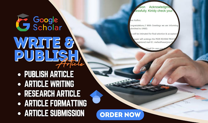 Gig Preview - Write publish research article in google scholar index in high journal