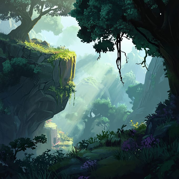 Gig Preview - Do create stunning environment concept art