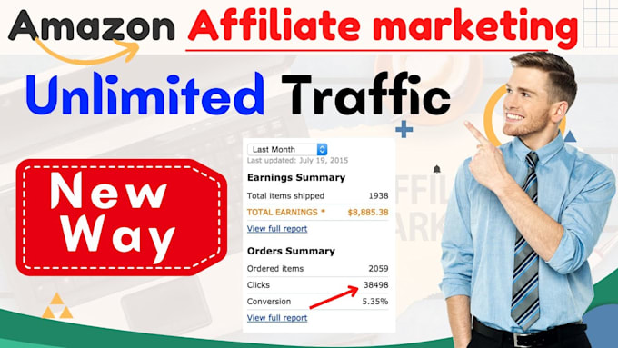 Gig Preview - Promote clickbank affiliate marketing, amazon affiliate link promotion