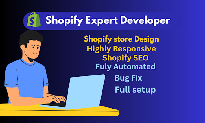 Gig Preview - Be a shopify expert for store designing, speed optimization, and shopify SEO