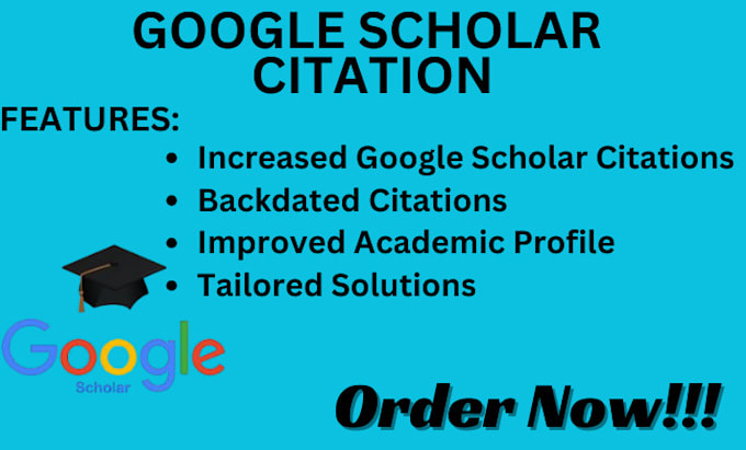 Gig Preview - Increase google scholar citation backdated citations