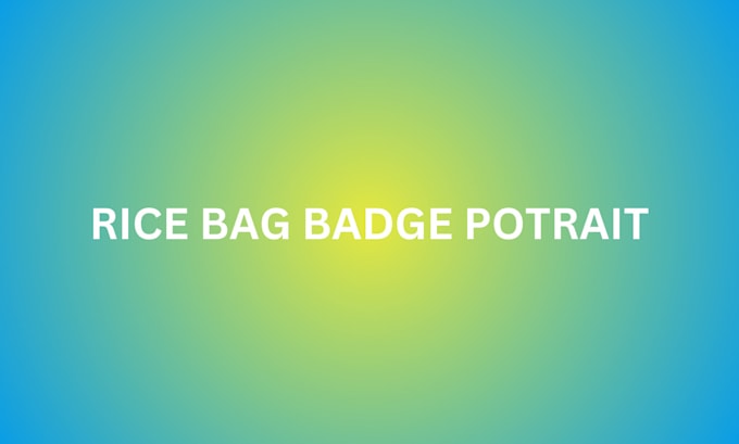 Gig Preview - Design rice bag badge for your brand package poster