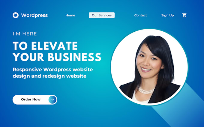 Gig Preview - Develop, build responsive wordpress website, create business website or redesign