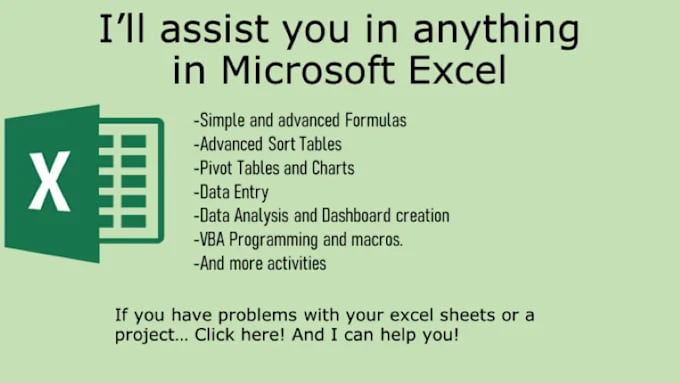 Gig Preview - Create or improve excel spreadsheets for you