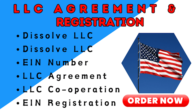 Gig Preview - Llc registration, llc ein number, llc formation for us and non us resident