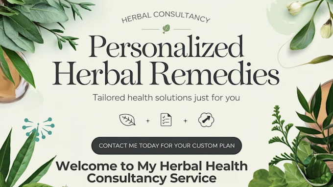 Gig Preview - Make custom herbal remedies for your health and wellness