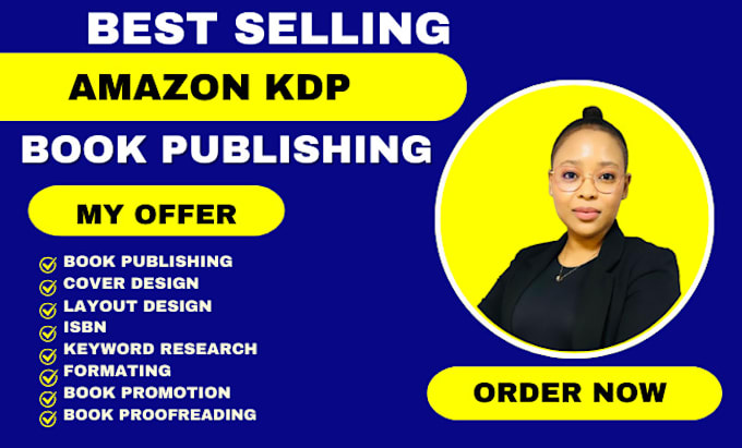 Gig Preview - Be your amazon kdp book publishing, amazon kdp book formatting, amazon kindle