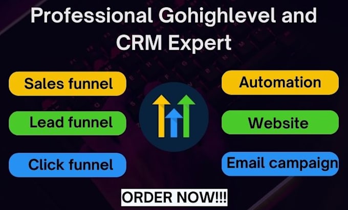 Gig Preview - Be your gohighlevel, salesfunnel, clickfunnel, website expert