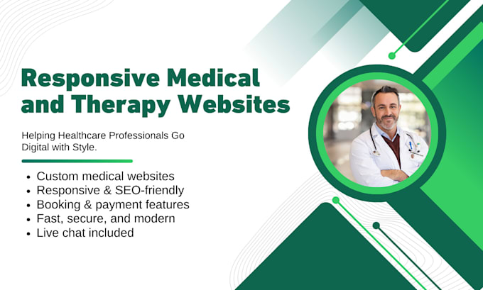 Gig Preview - Design any medical, healthcare, dental clinic website