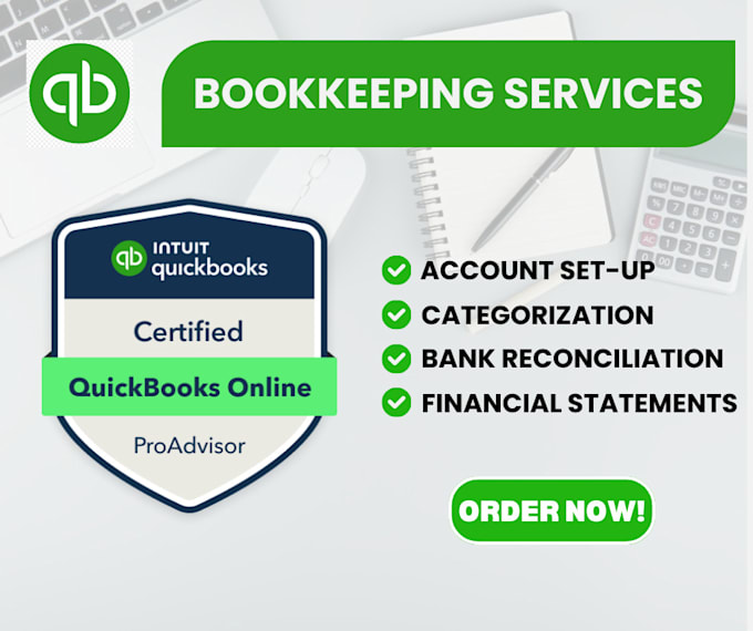 Gig Preview - Be your quickbooks online virtual bookkeeper