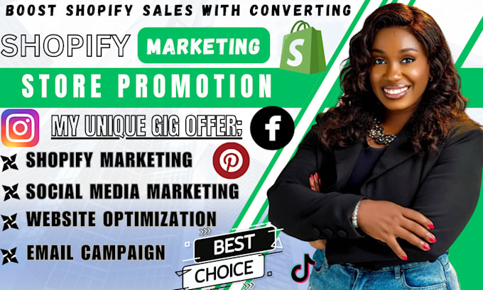 Gig Preview - Boost shopify sales, shopify store  promotion, complete shopify marketing