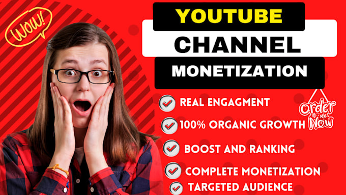 Gig Preview - Do complete youtube channel monetization