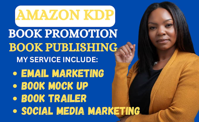 Bestseller - do book promotion for book mock up book trailer and email marketing