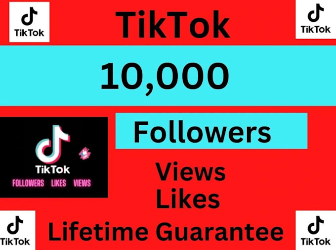 Gig Preview - Increase 1000 organic tiktok followers with lifetime guarantee