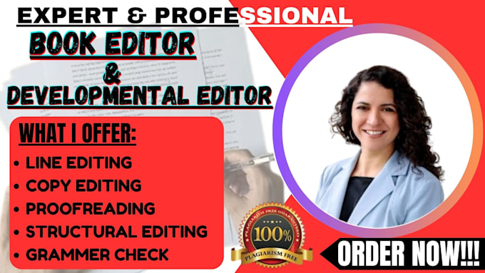 Gig Preview - Provide developmental edit and proofread for your book