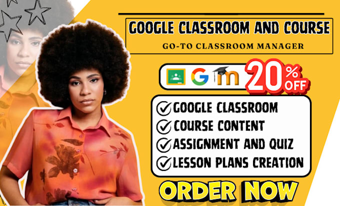 Gig Preview - Setup google classroom course curriculum training manual classroom manager