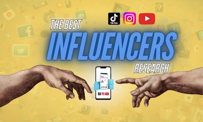 Gig Preview - Find and manage instagram, tiktok, youtube influencer marketing campaign