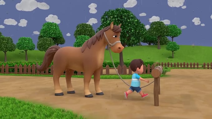 Gig Preview - Make attractive 3d animation for kids, nursery rhymes, 3d character modeling