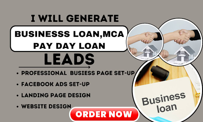 Gig Preview - Generate quality business loan leads payday loan leads mca leads loan website