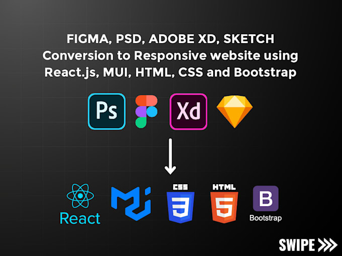 Gig Preview - Figma to react nextjs remixjs using tailwind css, bootstrap