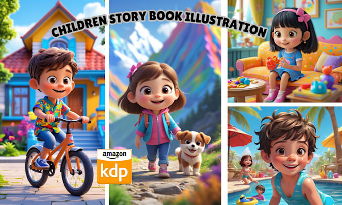 Bestseller - children story illustration, kids illustration, children story