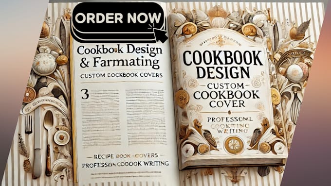 Gig Preview - Do cookbook recipe book design cookbook cover formatting cookbook writer