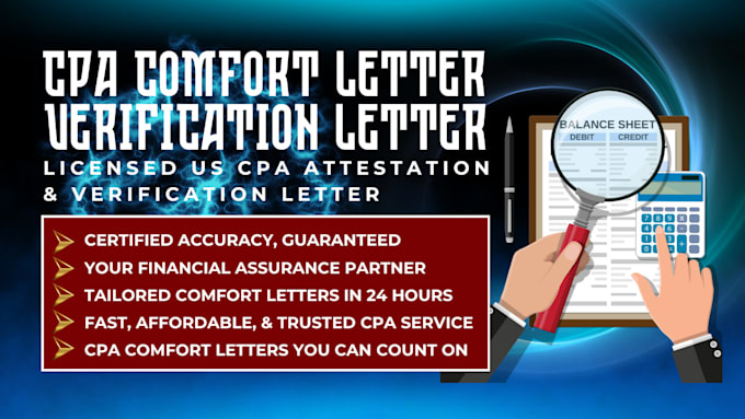 Bestseller - provide cpa letter for income verification and tax compliance