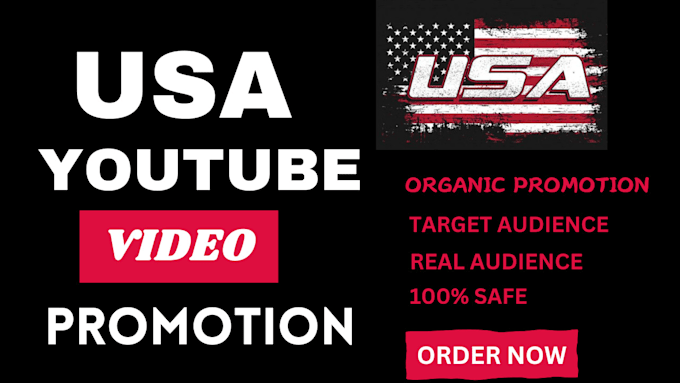 Gig Preview - Do organic USA youtube video promotion for channel growth