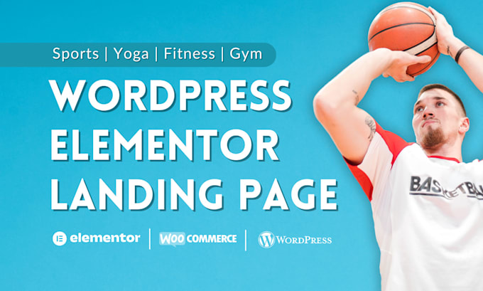 Gig Preview - Design figma to gym wordpress website landing page elementor pro