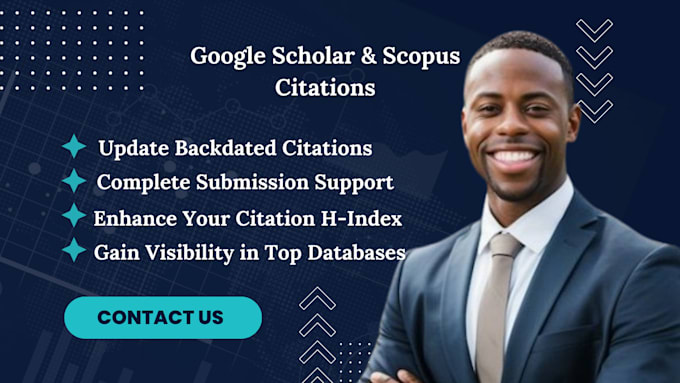 Gig Preview - Increase google scholar citation scopus citation hindex and backdated citation