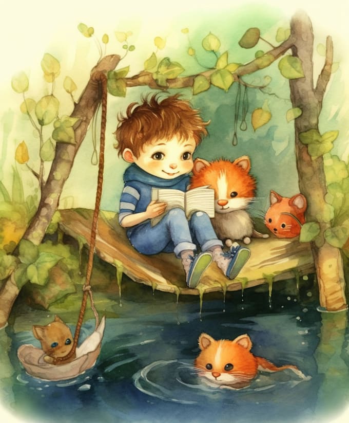 Bestseller - create children story book illustrations in watercolor