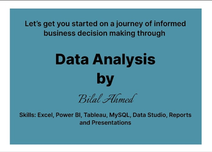 Bestseller - help you make well informed data backed decisions