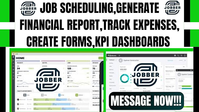 Gig Preview - Do jobber scheduling,generate reports expense tracking KPI dashboards forms