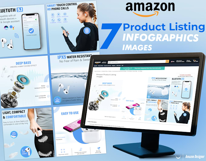 Gig Preview - Design amazon product listing images