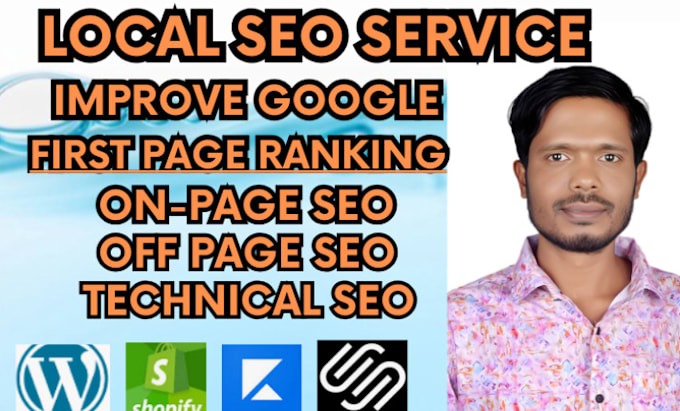 Gig Preview - Do google ranking local seo service for wordpress, squarespace, wix website