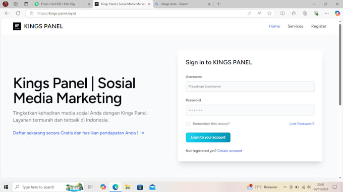 Gig Preview - Create a social media marketing website