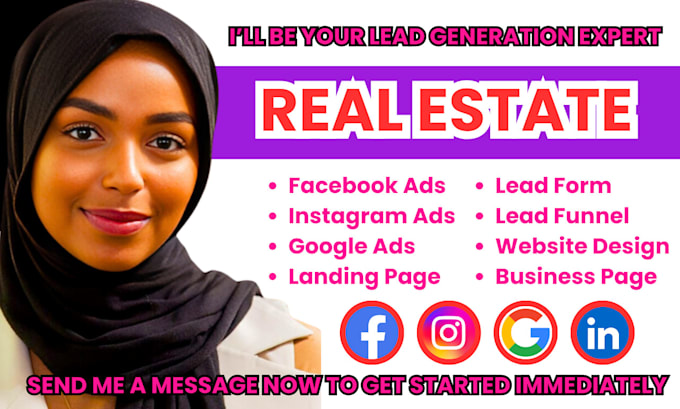 Gig Preview - Real estate leads real estate facebook ads real estate leads motivated seller