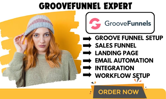 Gig Preview - Groove funnel setup clickfunnel setup design groove funnel landing page in 48hrs