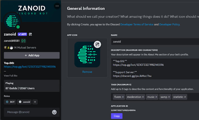 Gig Preview - Create a custom discord bot tailored to your needs