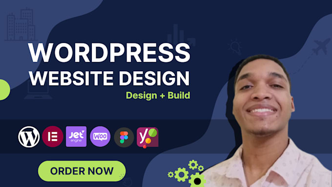 Gig Preview - Design a responsive wordpress website, landing page or redesign blog woocommerce