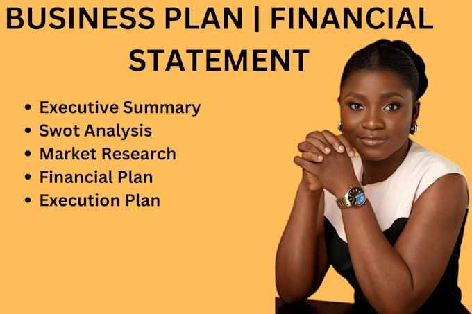 Gig Preview - Create a professional business plan with detailed financials and research part