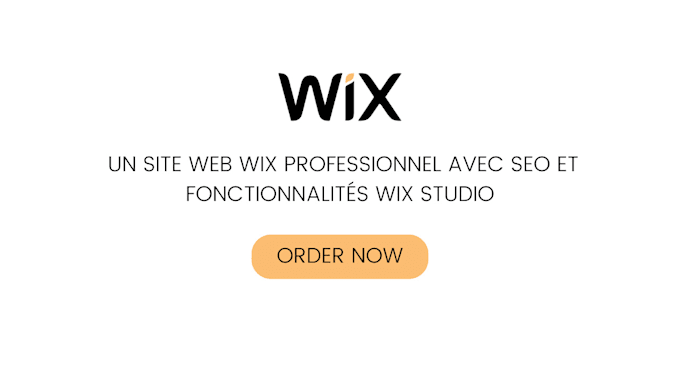 Gig Preview - Un site web wix professionnel avec SEO et fonctionnalités wix studio