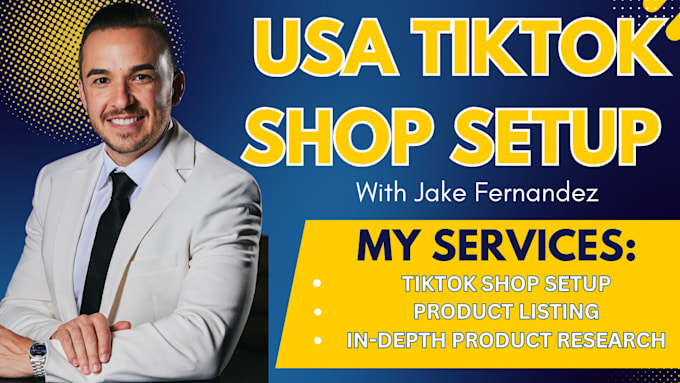 Gig Preview - Setup usa tiktok shop business representative tik tok shop for non us residents