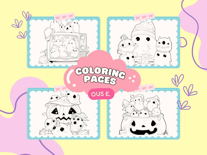 Bestseller - design cute and fun kawaii coloring book pages for all ages